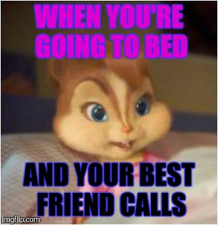 WHEN YOU'RE GOING TO BED; AND YOUR BEST FRIEND CALLS | image tagged in memes | made w/ Imgflip meme maker