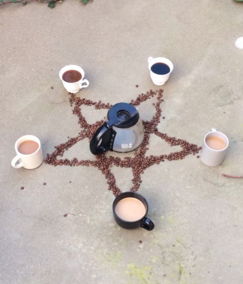 coffe pentagram Blank Meme Template