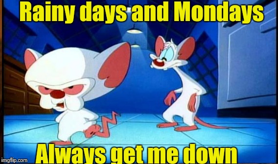 Rainy days and Mondays Always get me down | made w/ Imgflip meme maker