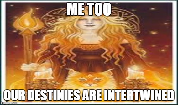 ME TOO OUR DESTINIES ARE INTERTWINED | made w/ Imgflip meme maker