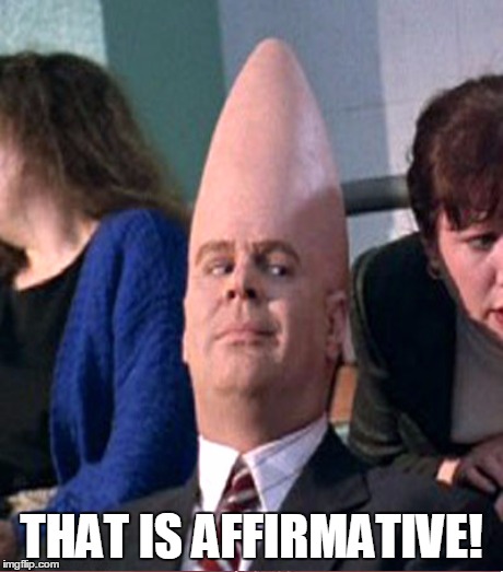 THAT IS AFFIRMATIVE! | made w/ Imgflip meme maker