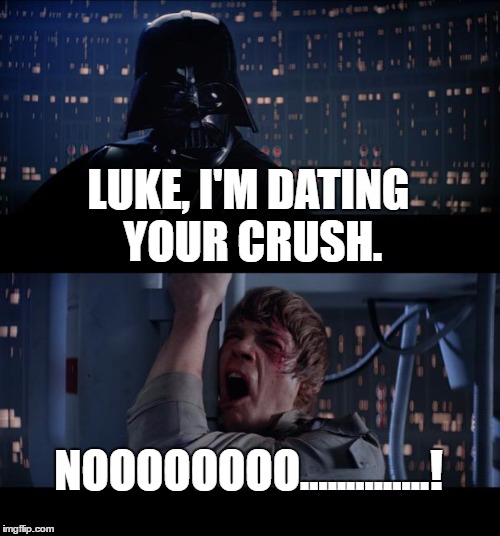 Star Wars No | LUKE, I'M DATING YOUR CRUSH. NOOOOOOOO..............! | image tagged in memes,star wars no | made w/ Imgflip meme maker