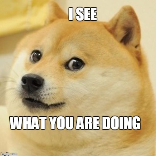 Doge | I SEE; WHAT YOU ARE DOING | image tagged in memes,doge | made w/ Imgflip meme maker