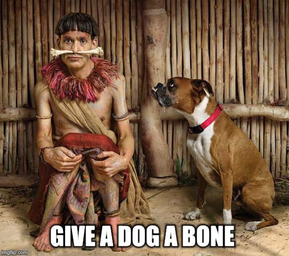 GIVE A DOG A BONE | made w/ Imgflip meme maker