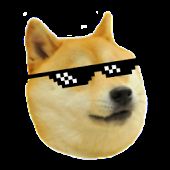 Deal with it Doge Blank Meme Template