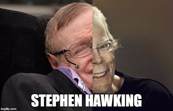 Stephen Hawking | STEPHEN HAWKING | image tagged in stephen hawking,stephen king | made w/ Imgflip meme maker