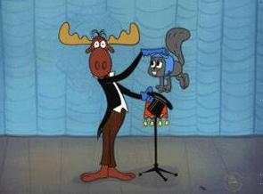 Rockey and Bullwinkle Blank Meme Template