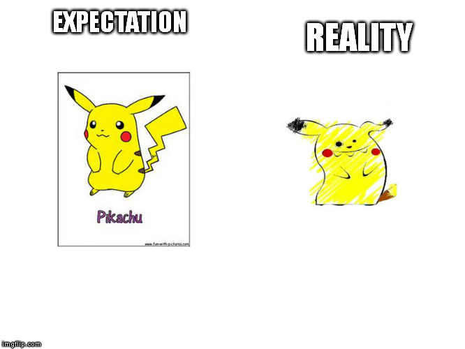 Expectations versus reality Imgflip