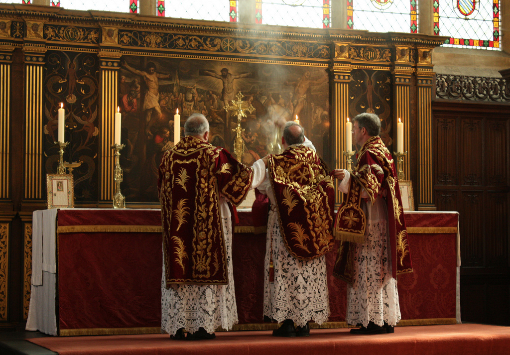 Vatican altar priests Blank Meme Template