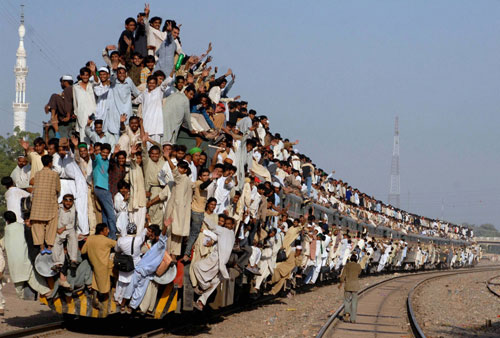 High Quality indian_train_crowded Blank Meme Template