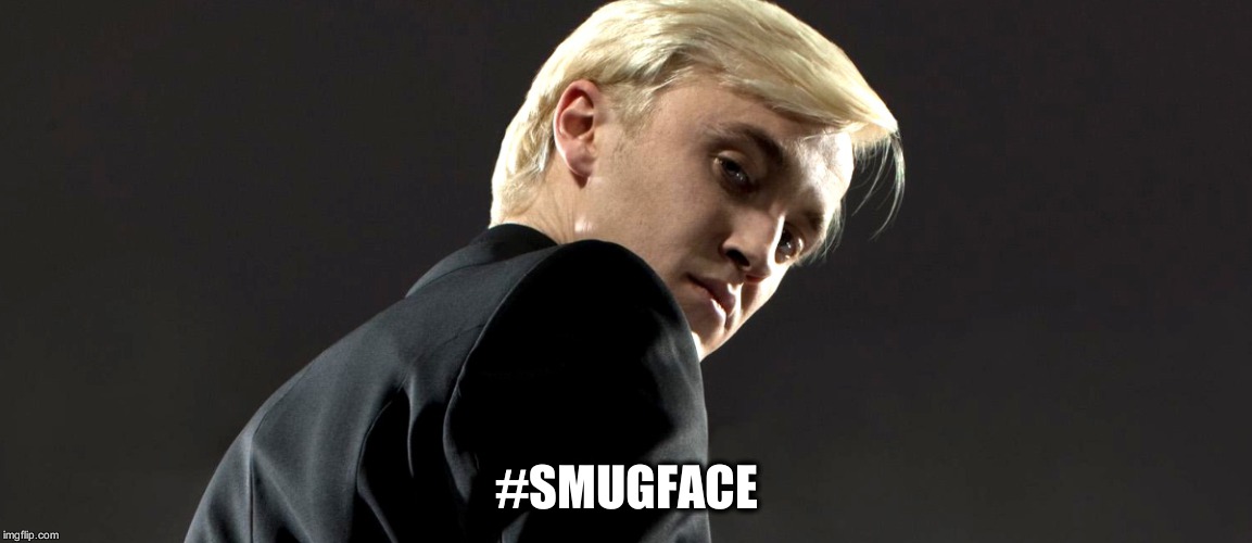 #SMUGFACE | image tagged in harry potter | made w/ Imgflip meme maker