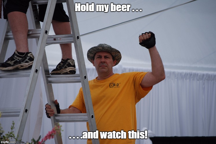 Hold my beer . . . . . . .and watch this! | image tagged in punch | made w/ Imgflip meme maker