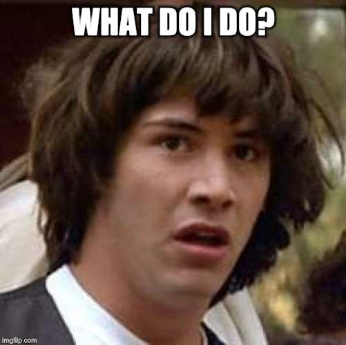 Conspiracy Keanu Meme | WHAT DO I DO? | image tagged in memes,conspiracy keanu | made w/ Imgflip meme maker