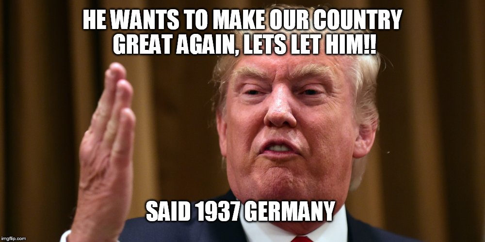 HE WANTS TO MAKE OUR COUNTRY GREAT AGAIN, LETS LET HIM!! SAID 1937 GERMANY | made w/ Imgflip meme maker