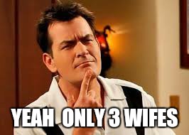 YEAH  ONLY 3 WIFES | made w/ Imgflip meme maker