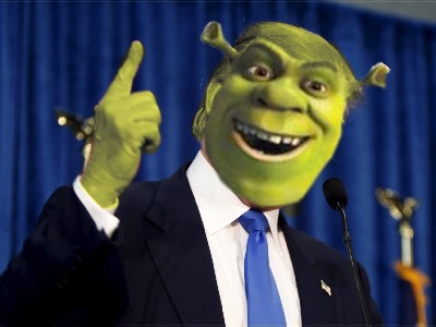 High Quality Shrek For President Blank Meme Template