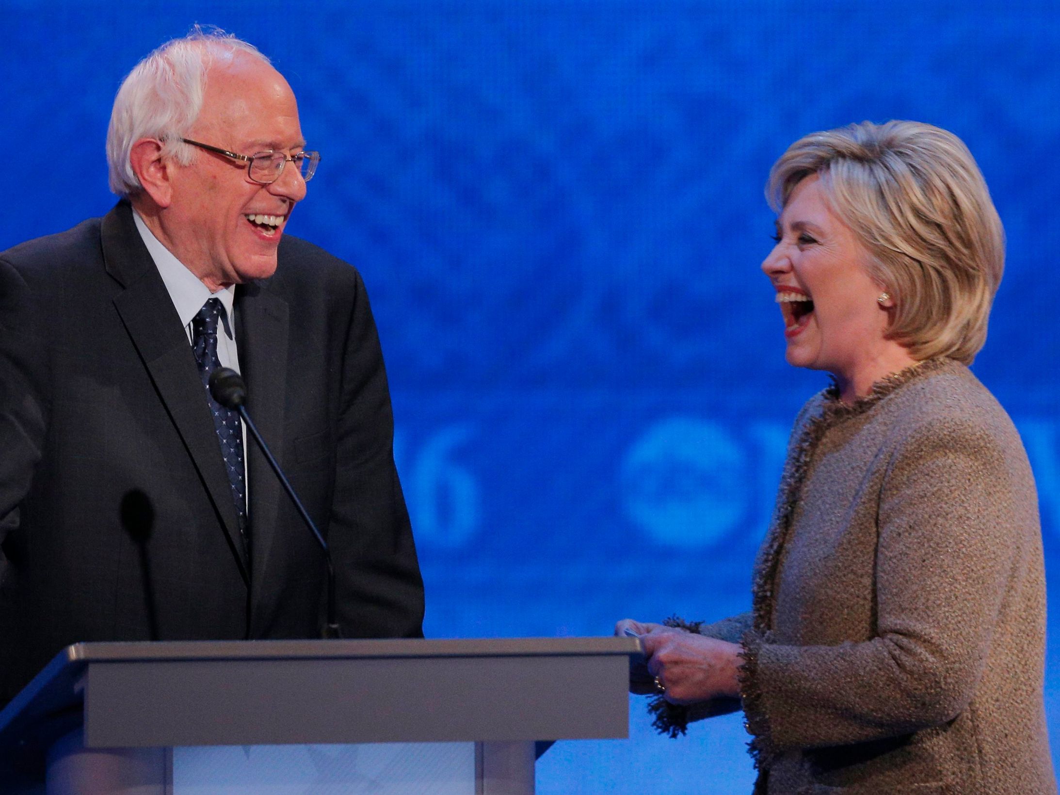 Debate Bernie and Hillary Blank Meme Template