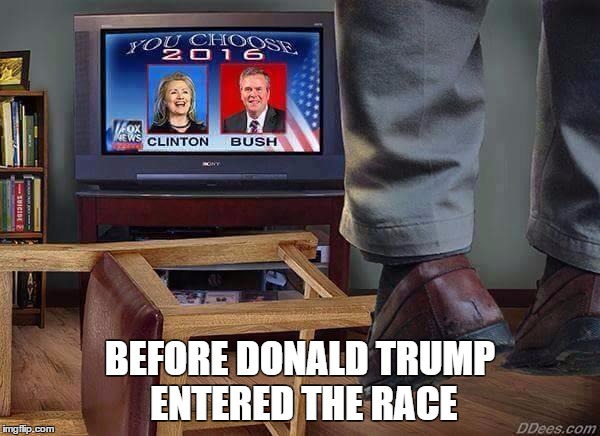 BEFORE DONALD TRUMP ENTERED THE RACE | image tagged in befroetrumpenteredtherace,The_Donald | made w/ Imgflip meme maker