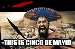 THIS... IS... CINCO DE MAYO!!! | THIS IS CINCO DE MAYO! | image tagged in cinco de mayo,this is sparta,meme,funny,funny memes | made w/ Imgflip meme maker