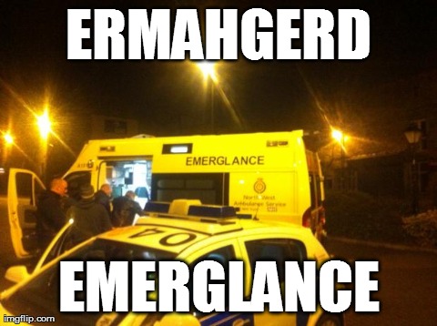 ERMAHGERD EMERGLANCE | image tagged in emerglance | made w/ Imgflip meme maker