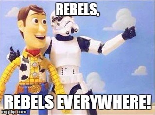 Stormtroopers, Stormtroopers everywhere | REBELS, REBELS EVERYWHERE! | image tagged in stormtroopers stormtroopers everywhere | made w/ Imgflip meme maker