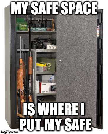 MY SAFE SPACE; IS WHERE I PUT MY SAFE | image tagged in memes | made w/ Imgflip meme maker