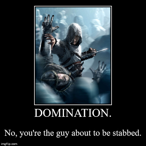 Can't catch a break. | image tagged in funny,demotivationals,altair,assassins creed | made w/ Imgflip demotivational maker