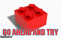 Lego Bunker | GO AHEAD AND TRY | image tagged in gifs | made w/ Imgflip video-to-gif maker