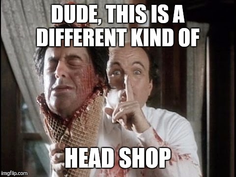 DUDE, THIS IS A DIFFERENT KIND OF HEAD SHOP | made w/ Imgflip meme maker
