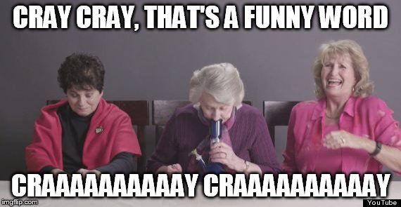 CRAY CRAY, THAT'S A FUNNY WORD CRAAAAAAAAAAY CRAAAAAAAAAAY | made w/ Imgflip meme maker