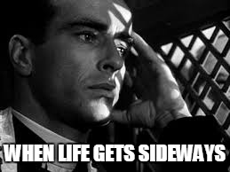 WHEN LIFE GETS SIDEWAYS | image tagged in confess | made w/ Imgflip meme maker