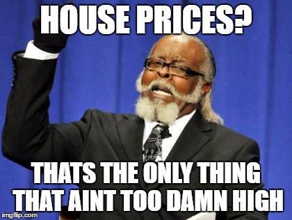 Too Damn High | HOUSE PRICES? THATS THE ONLY THING THAT AINT TOO DAMN HIGH | image tagged in memes,too damn high | made w/ Imgflip meme maker