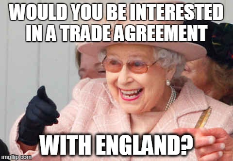 WOULD YOU BE INTERESTED IN A TRADE AGREEMENT; WITH ENGLAND? | image tagged in civ v | made w/ Imgflip meme maker