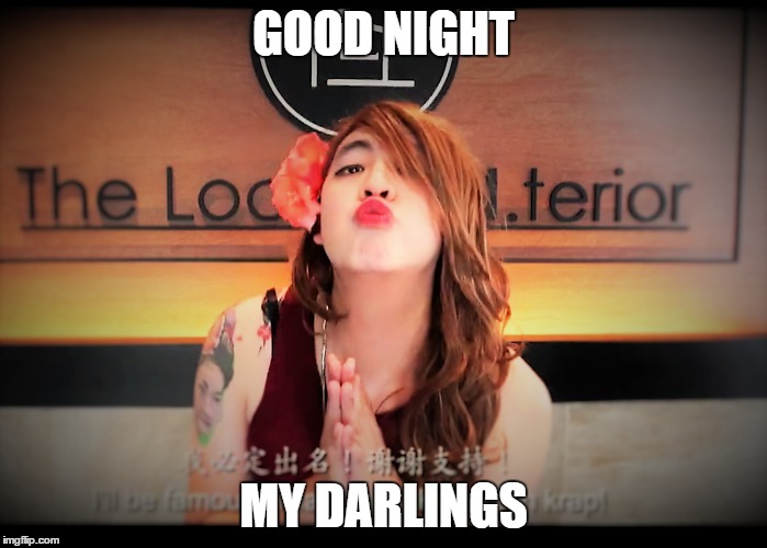 Goodnight My Darlings | GOOD NIGHT; MY DARLINGS | image tagged in goodnight my darlings,goodnight,kiss goodnight | made w/ Imgflip meme maker