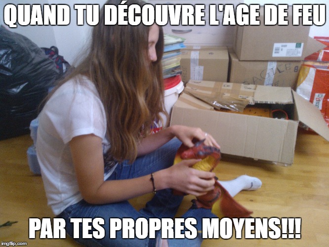 QUAND TU DÉCOUVRE L'AGE DE FEU; PAR TES PROPRES MOYENS!!! | made w/ Imgflip meme maker