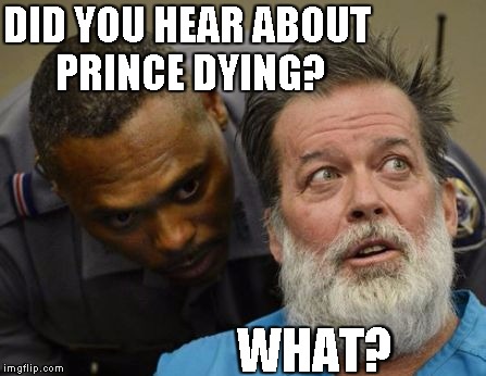 What? | DID YOU HEAR ABOUT PRINCE DYING? WHAT? | image tagged in what | made w/ Imgflip meme maker