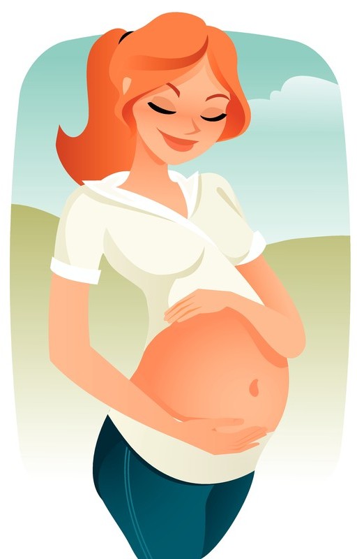 Pregnant redhead Blank Meme Template