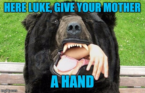 HERE LUKE, GIVE YOUR MOTHER A HAND | made w/ Imgflip meme maker
