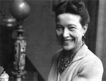 Simone de Beauvoir Blank Meme Template