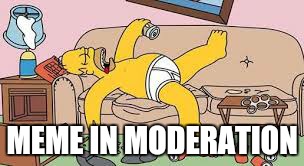 MEME IN MODERATION | made w/ Imgflip meme maker