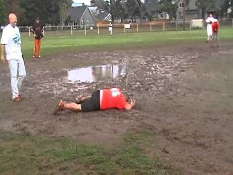 flooded softball field Blank Meme Template