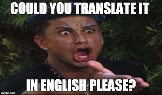 COULD YOU TRANSLATE IT IN ENGLISH PLEASE? | made w/ Imgflip meme maker
