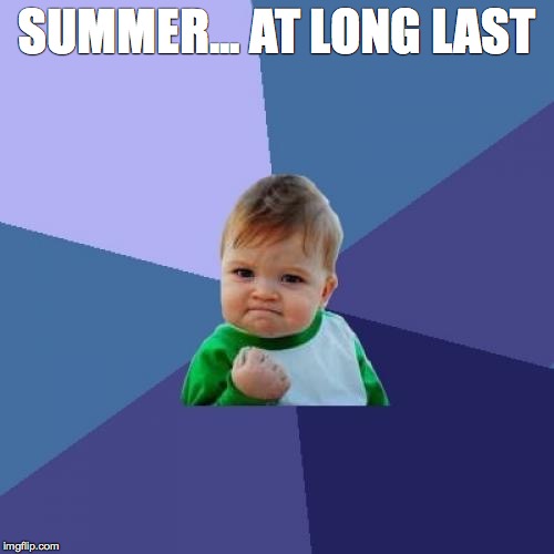 Success Kid Meme | SUMMER... AT LONG LAST | image tagged in memes,success kid | made w/ Imgflip meme maker