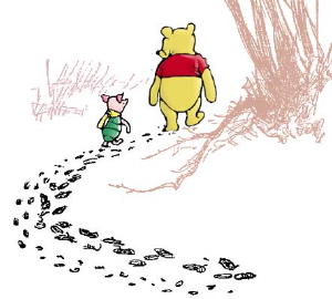High Quality pooh and piglet Blank Meme Template