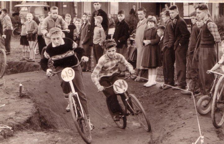 bike bicycle racing 1957 Blank Meme Template