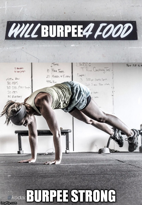 Burpee Strong BURPEE; BURPEE STRONG image tagged in burpee,strong women,wor...