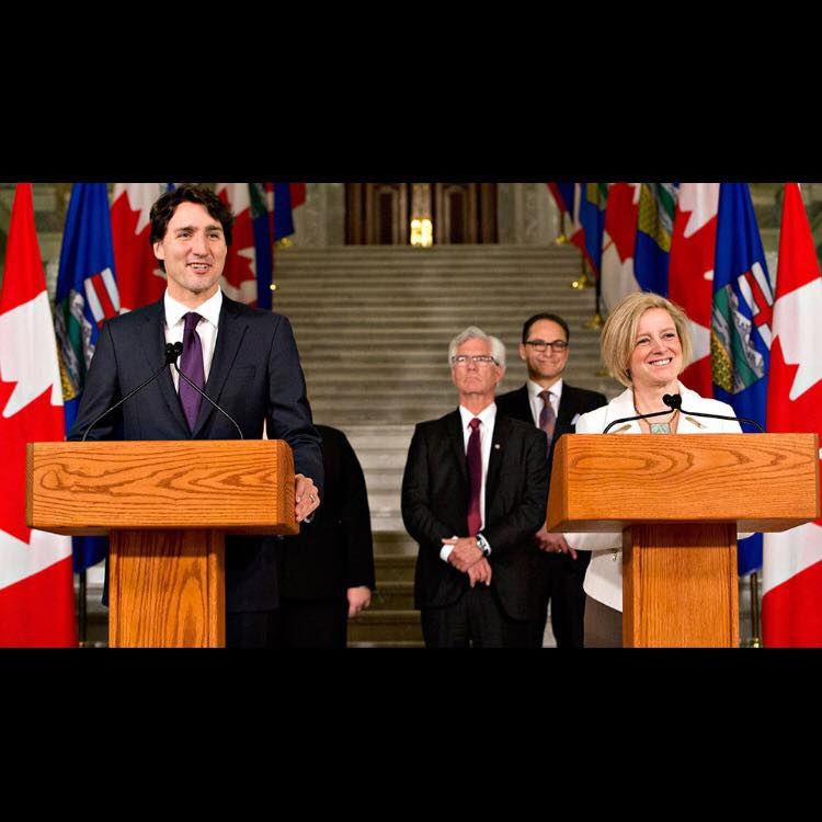 Trudeau & Notley Blank Meme Template