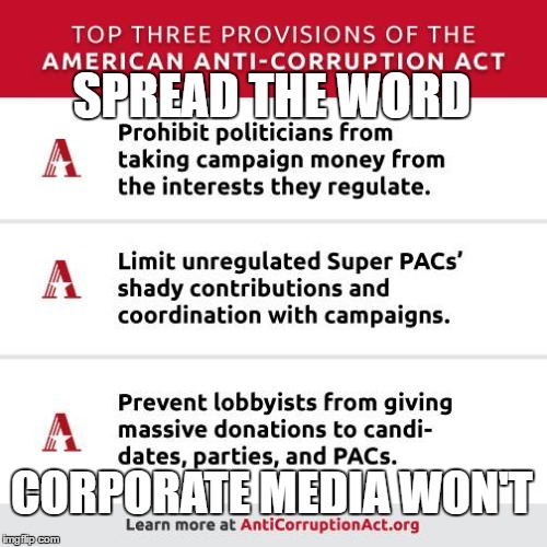 SPREAD THE WORD CORPORATE MEDIA WON'T | made w/ Imgflip meme maker