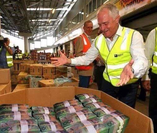 Malcom Turnbull Money Blank Meme Template