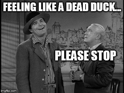 FEELING LIKE A DEAD DUCK... PLEASE STOP | made w/ Imgflip meme maker